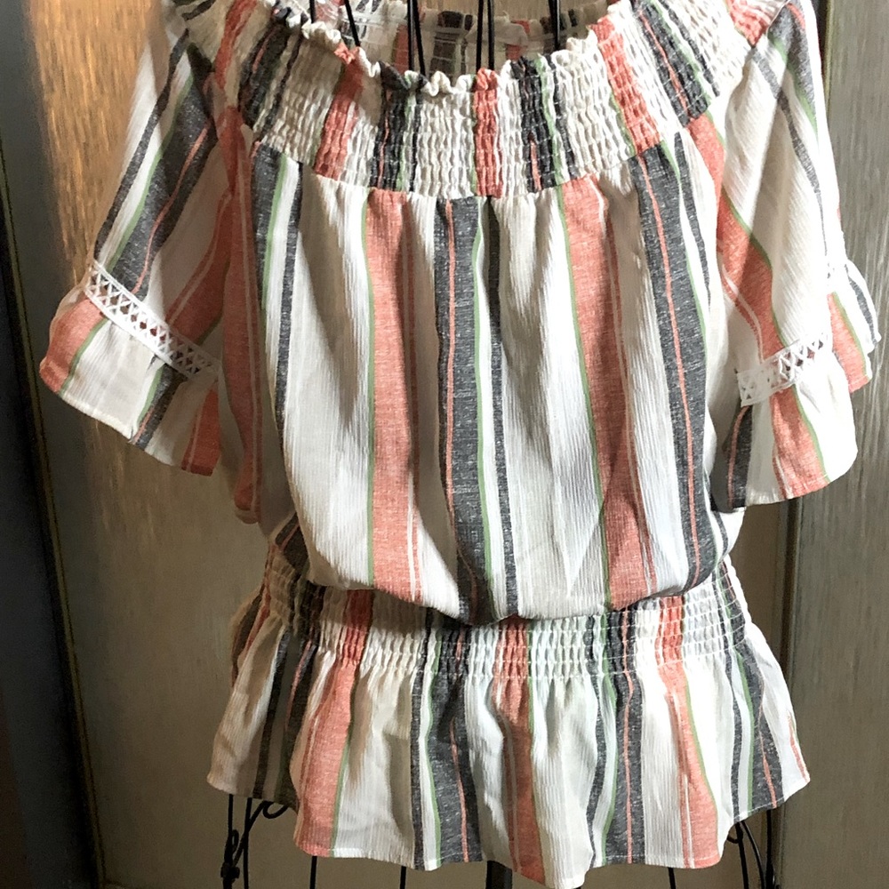 Blu Planet Multicolor Striped Blouse